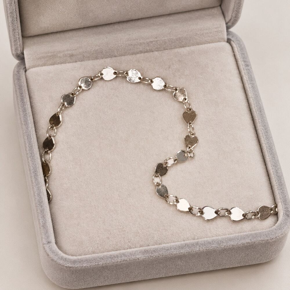 Vintage Heart Link Bracelet